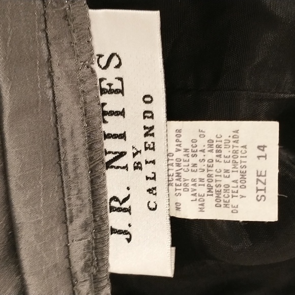 Silver Pewter Maxi Skirt Trumpet Flare Floor Length Vintage 90s Evening Party 14 - Picture 6 of 11